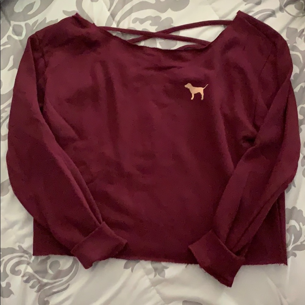 Vs pink Cropped sweatshirt